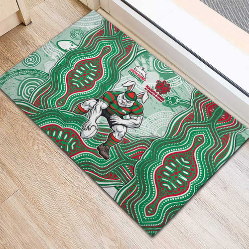 South Sydney Rabbitohs NAIDOC Week 2026 Rubber Doormat First Nations of Australia Aboriginal Mascot Rugby