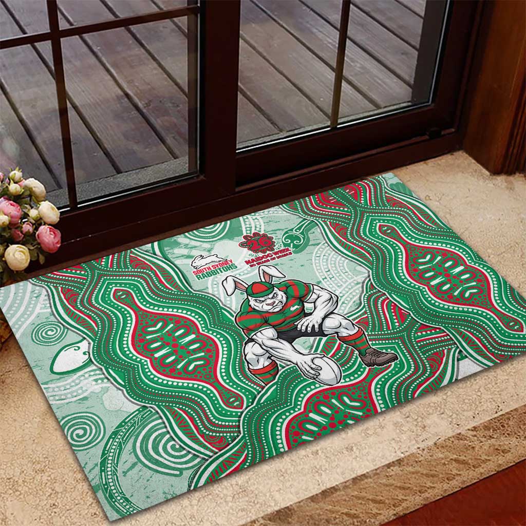 South Sydney Rabbitohs NAIDOC Week 2026 Rubber Doormat First Nations of Australia Aboriginal Mascot Rugby