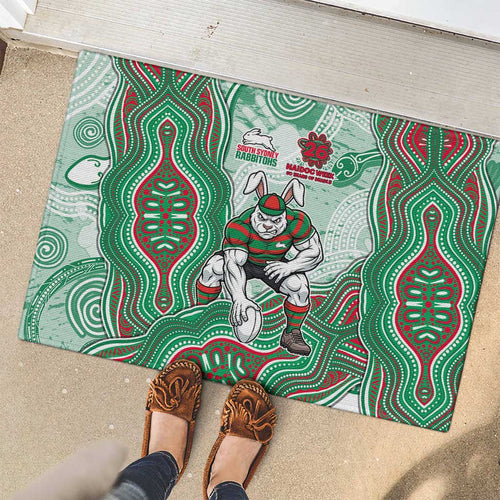 South Sydney Rabbitohs NAIDOC Week 2026 Rubber Doormat First Nations of Australia Aboriginal Mascot Rugby