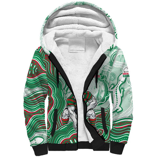 South Sydney Rabbitohs NAIDOC Week 2026 Sherpa Hoodie First Nations of Australia Aboriginal Mascot Rugby