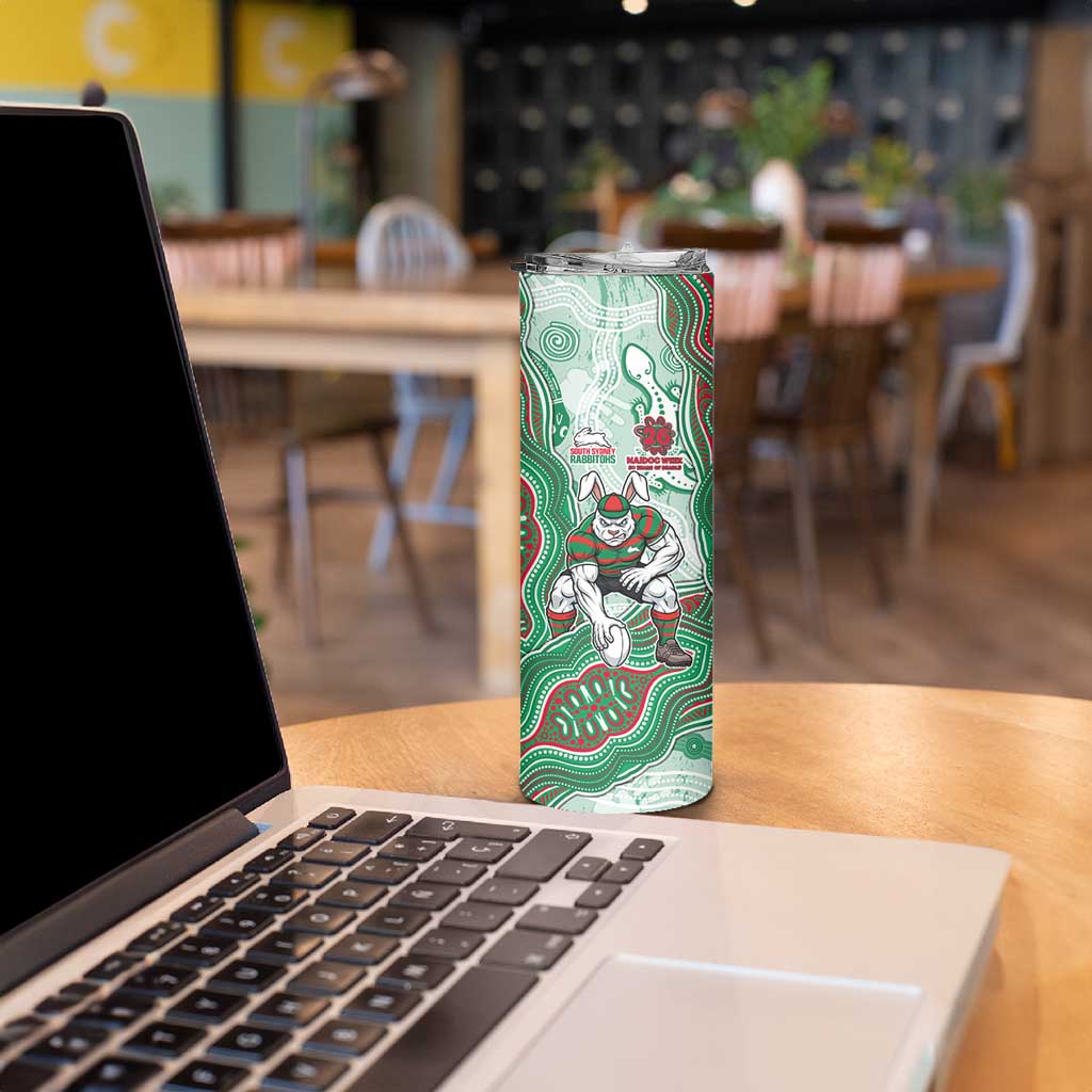 South Sydney Rabbitohs NAIDOC Week 2026 Skinny Tumbler First Nations of Australia Aboriginal Mascot Rugby