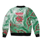 South Sydney Rabbitohs NAIDOC Week 2026 Sleeve Zip Bomber Jacket First Nations of Australia Aboriginal Mascot Rugby