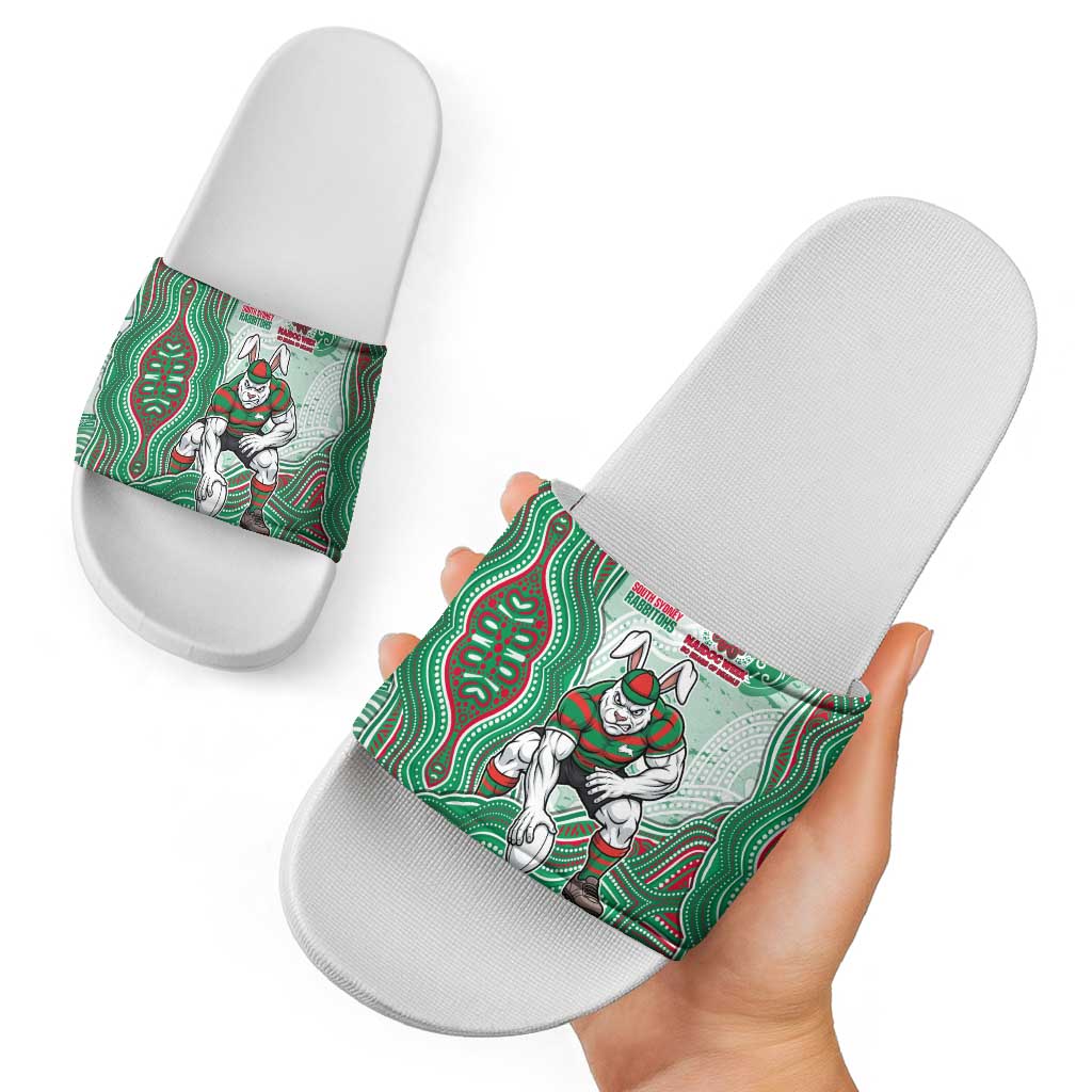 South Sydney Rabbitohs NAIDOC Week 2026 Slide Sandals First Nations of Australia Aboriginal Mascot Rugby