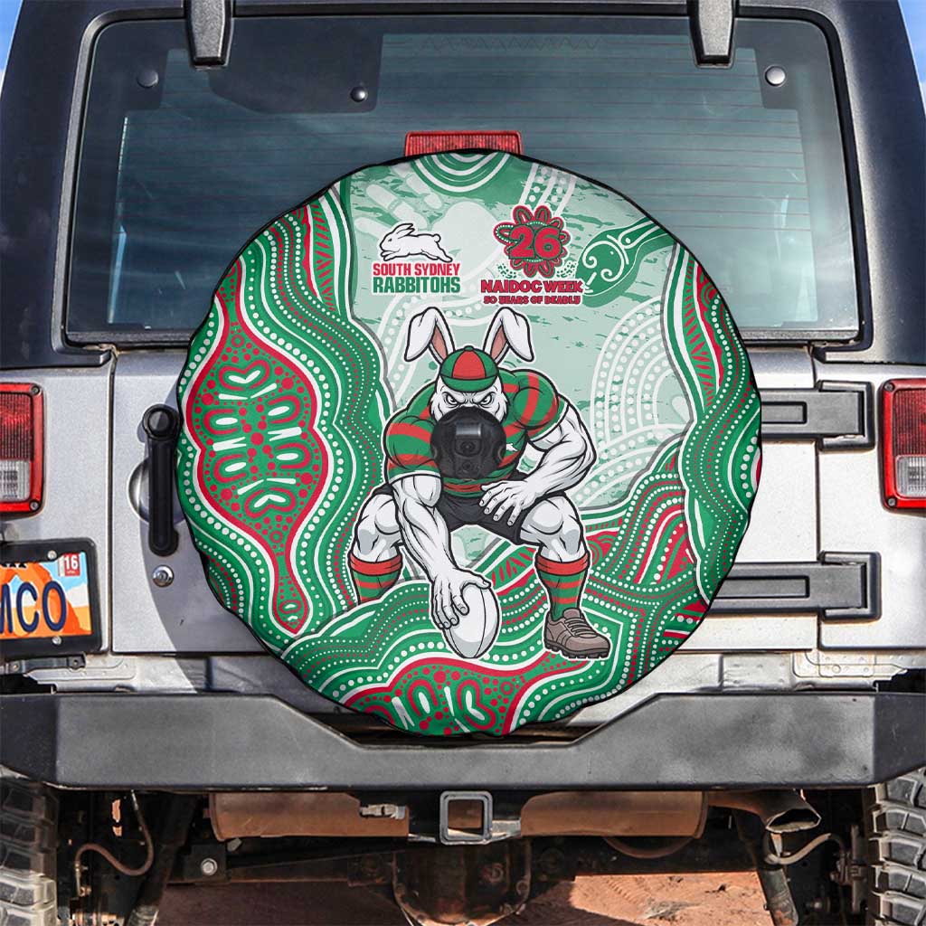 South Sydney Rabbitohs NAIDOC Week 2026 Spare Tire Cover First Nations of Australia Aboriginal Mascot Rugby