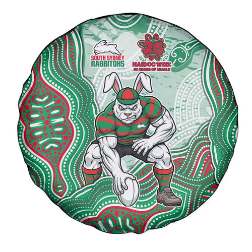 South Sydney Rabbitohs NAIDOC Week 2026 Spare Tire Cover First Nations of Australia Aboriginal Mascot Rugby