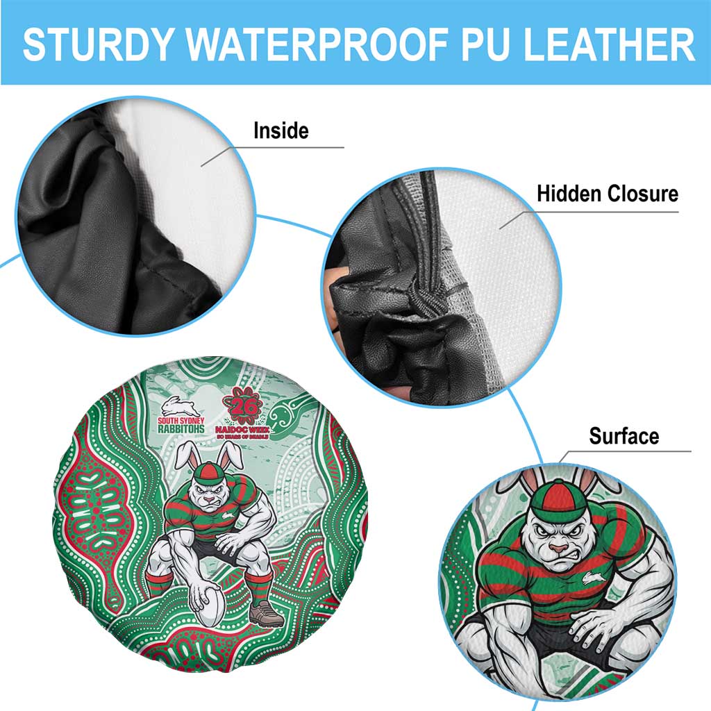 South Sydney Rabbitohs NAIDOC Week 2026 Spare Tire Cover First Nations of Australia Aboriginal Mascot Rugby