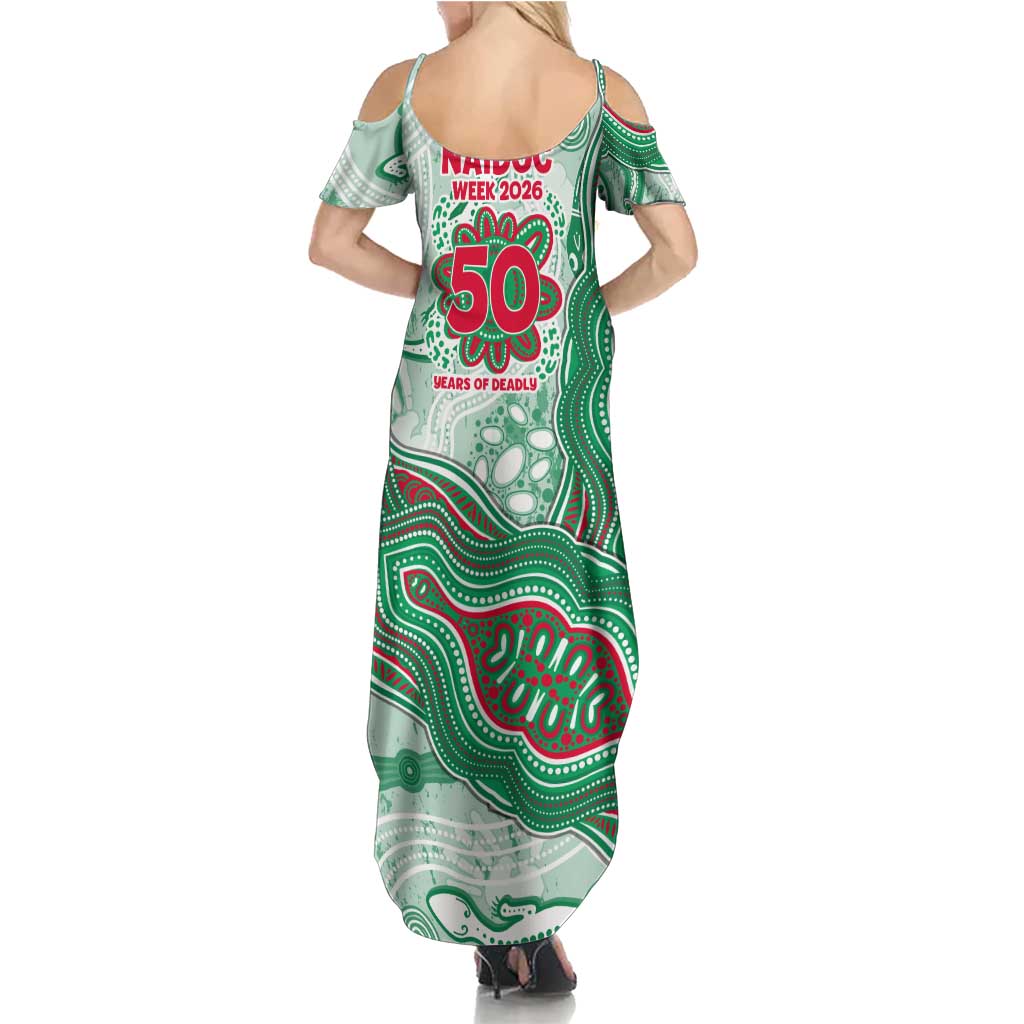 South Sydney Rabbitohs NAIDOC Week 2026 Summer Maxi Dress First Nations of Australia Aboriginal Mascot Rugby