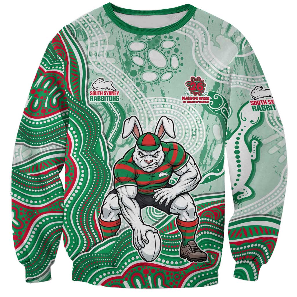 South Sydney Rabbitohs NAIDOC Week 2026 Sweatshirt First Nations of Australia Aboriginal Mascot Rugby