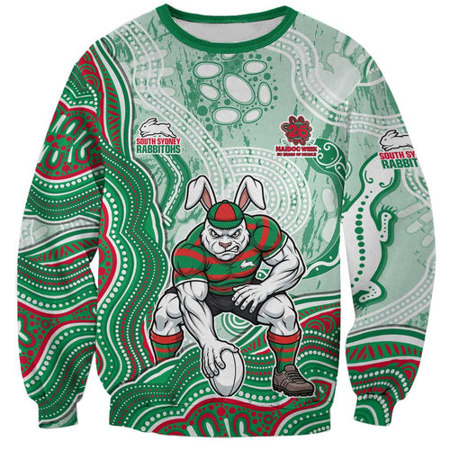 South Sydney Rabbitohs NAIDOC Week 2026 Sweatshirt First Nations of Australia Aboriginal Mascot Rugby
