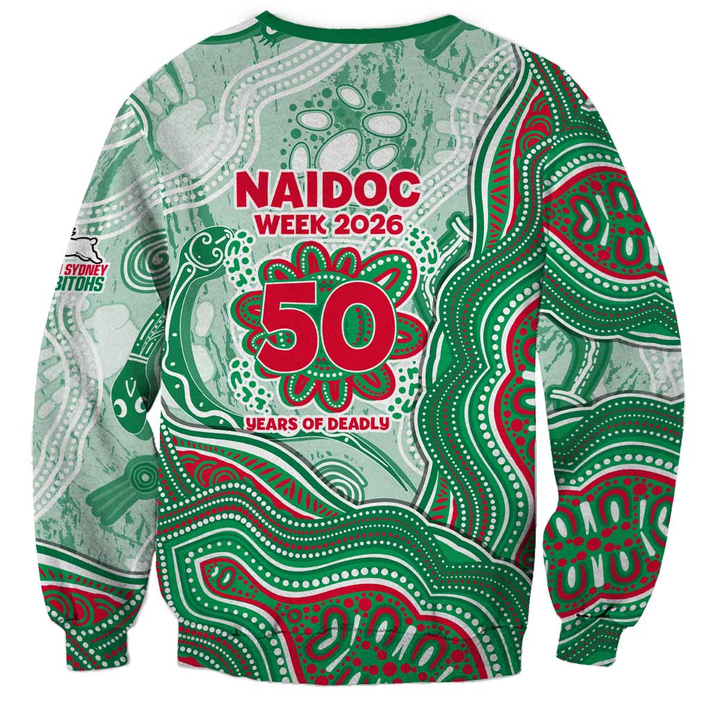 South Sydney Rabbitohs NAIDOC Week 2026 Sweatshirt First Nations of Australia Aboriginal Mascot Rugby