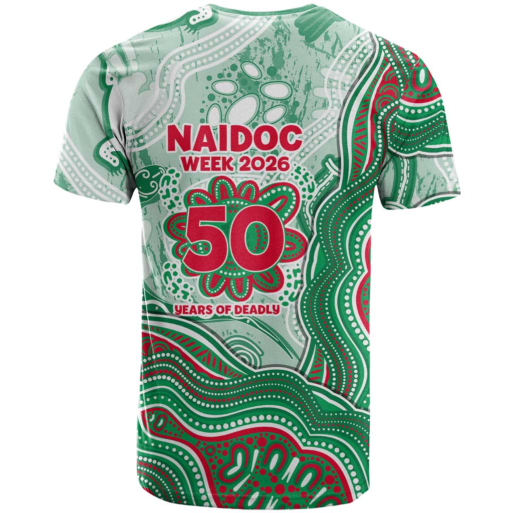 South Sydney Rabbitohs NAIDOC Week 2026 T Shirt First Nations of Australia Aboriginal Mascot Rugby