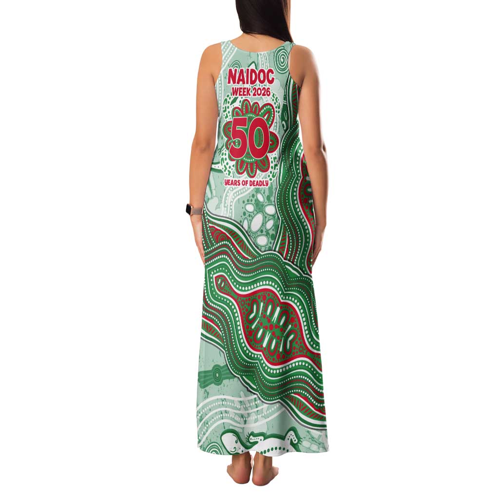 South Sydney Rabbitohs NAIDOC Week 2026 Tank Maxi Dress First Nations of Australia Aboriginal Mascot Rugby