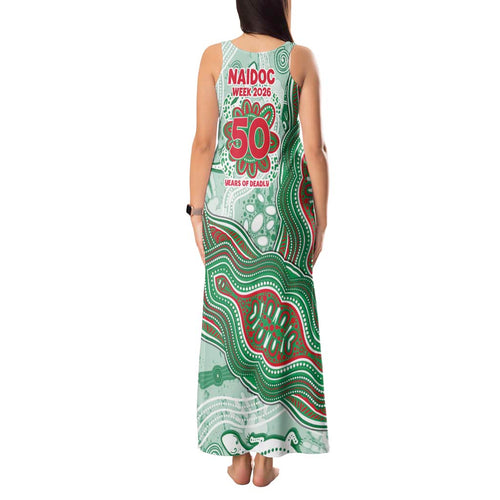 South Sydney Rabbitohs NAIDOC Week 2026 Tank Maxi Dress First Nations of Australia Aboriginal Mascot Rugby