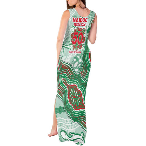 South Sydney Rabbitohs NAIDOC Week 2026 Tank Maxi Dress First Nations of Australia Aboriginal Mascot Rugby