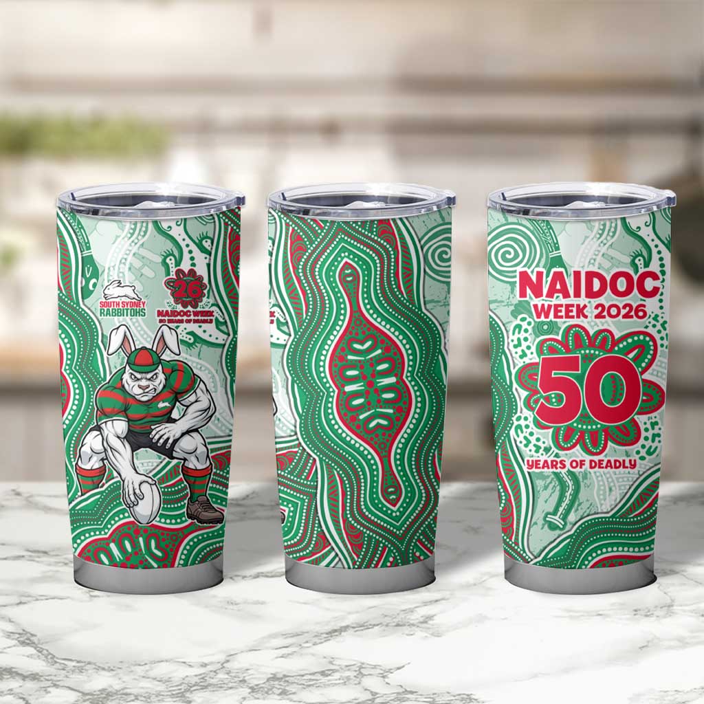 South Sydney Rabbitohs NAIDOC Week 2026 Tumbler Cup First Nations of Australia Aboriginal Mascot Rugby