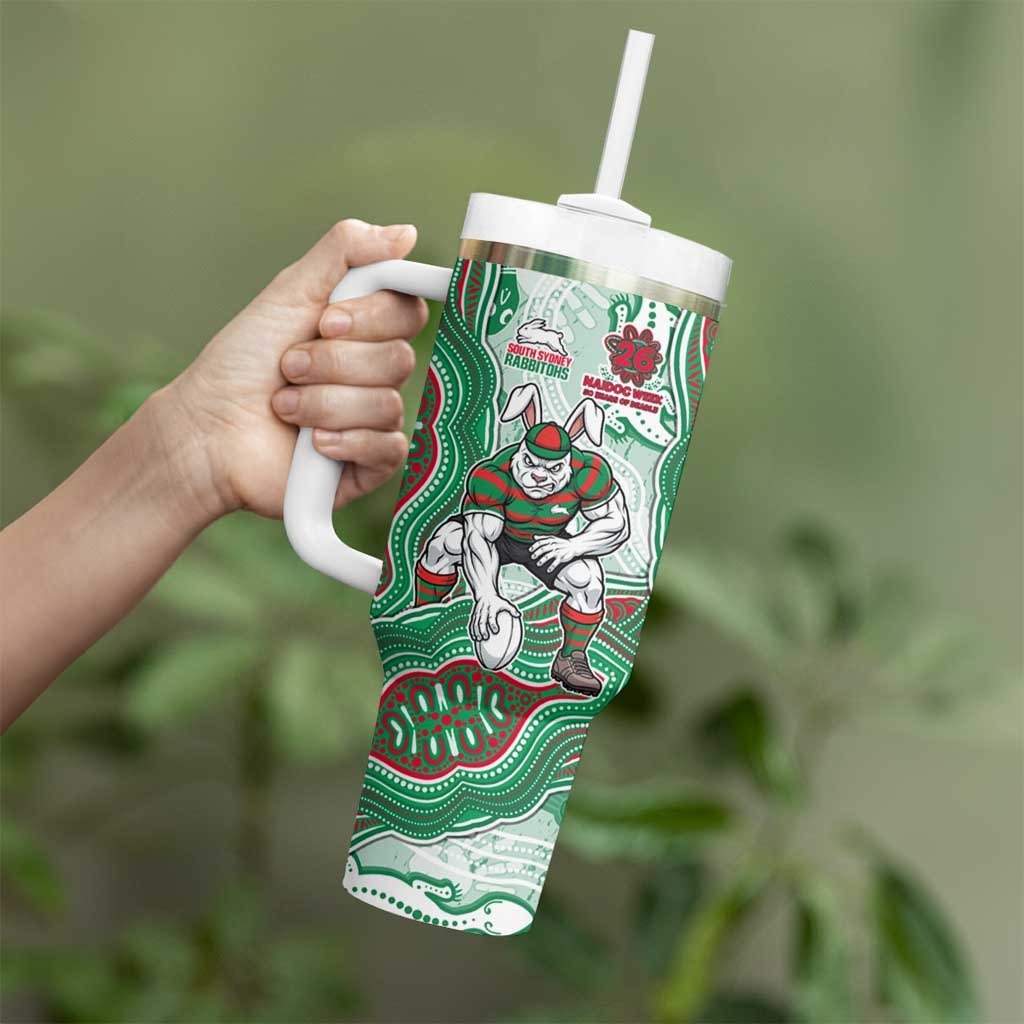 South Sydney Rabbitohs NAIDOC Week 2026 Tumbler With Handle First Nations of Australia Aboriginal Mascot Rugby