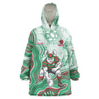 South Sydney Rabbitohs NAIDOC Week 2026 Wearable Blanket Hoodie First Nations of Australia Aboriginal Mascot Rugby