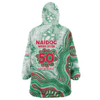 South Sydney Rabbitohs NAIDOC Week 2026 Wearable Blanket Hoodie First Nations of Australia Aboriginal Mascot Rugby