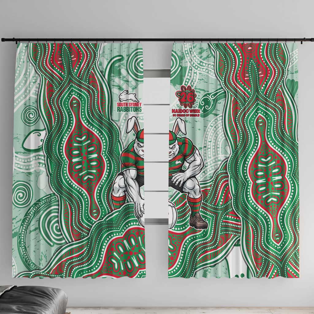 South Sydney Rabbitohs NAIDOC Week 2026 Window Curtain First Nations of Australia Aboriginal Mascot Rugby
