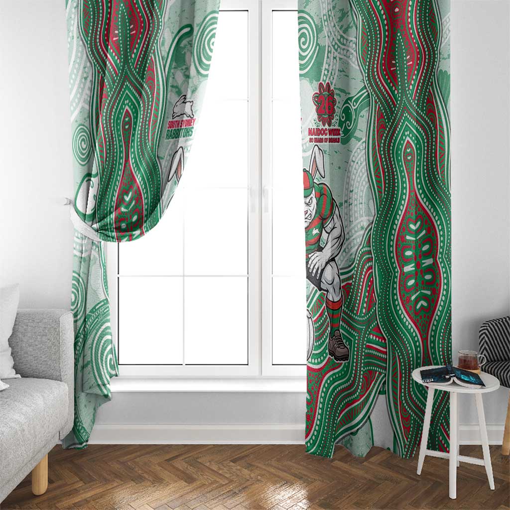 South Sydney Rabbitohs NAIDOC Week 2026 Window Curtain First Nations of Australia Aboriginal Mascot Rugby