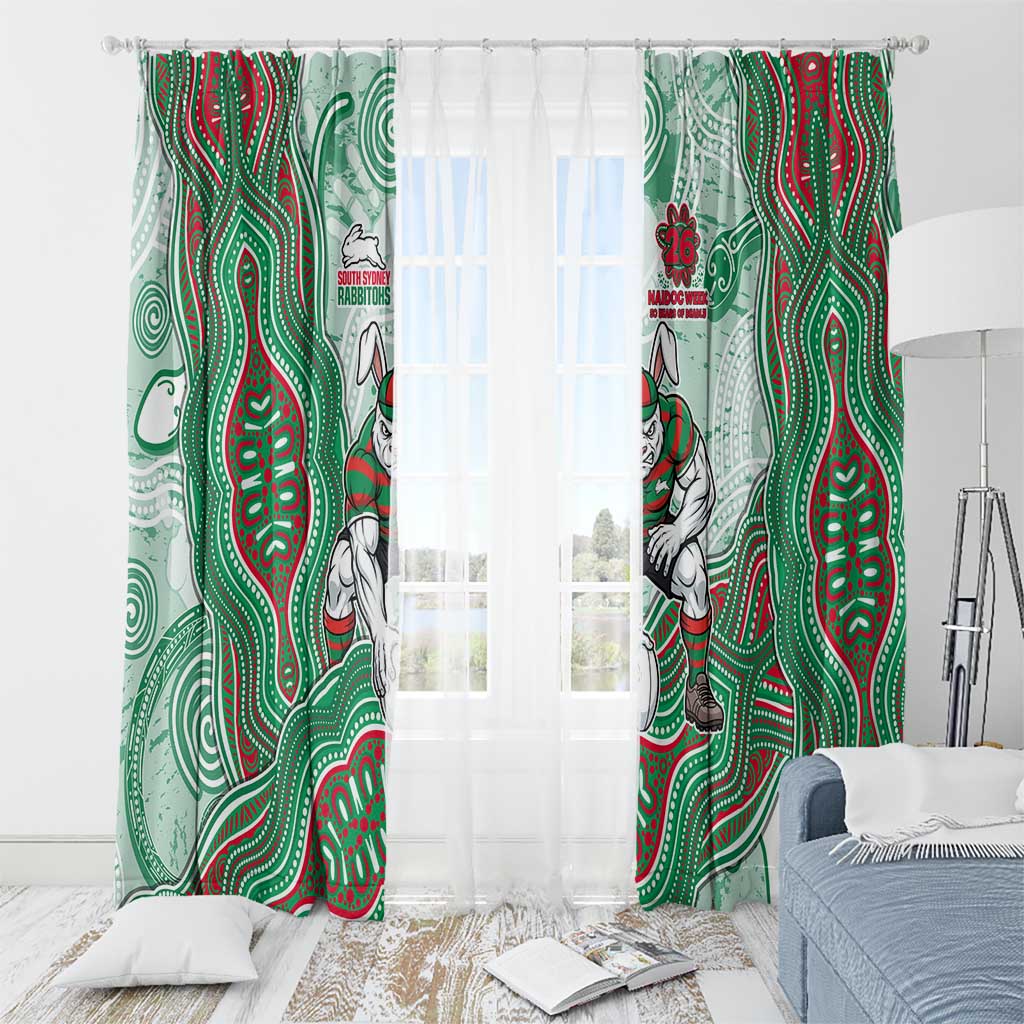 South Sydney Rabbitohs NAIDOC Week 2026 Window Curtain First Nations of Australia Aboriginal Mascot Rugby