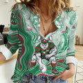 South Sydney Rabbitohs NAIDOC Week 2026 Women Casual Shirt First Nations of Australia Aboriginal Mascot Rugby