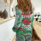 South Sydney Rabbitohs NAIDOC Week 2026 Women Casual Shirt First Nations of Australia Aboriginal Mascot Rugby