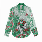 South Sydney Rabbitohs NAIDOC Week 2026 Women Casual Shirt First Nations of Australia Aboriginal Mascot Rugby