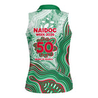 South Sydney Rabbitohs NAIDOC Week 2026 Women Sleeveless Polo Shirt First Nations of Australia Aboriginal Mascot Rugby