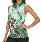 South Sydney Rabbitohs NAIDOC Week 2026 Women Sleeveless Polo Shirt First Nations of Australia Aboriginal Mascot Rugby