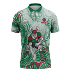 South Sydney Rabbitohs NAIDOC Week 2026 Zipper Polo Shirt First Nations of Australia Aboriginal Mascot Rugby
