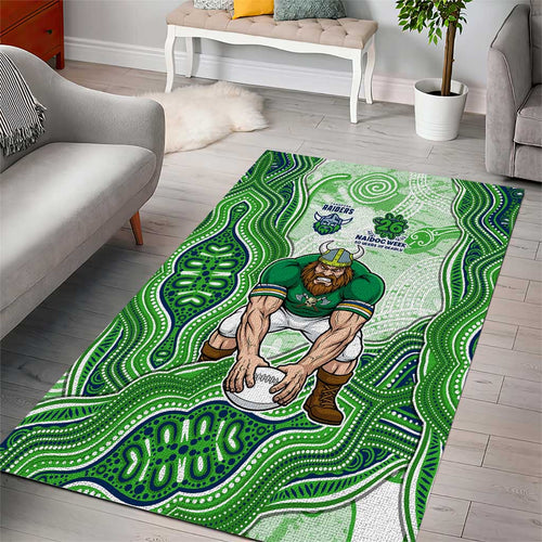 Canberra Raiders NAIDOC Week 2026 Area Rug First Nations of Australia Aboriginal Mascot Rugby