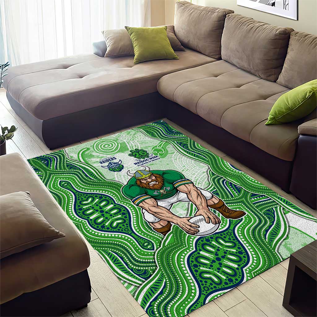 Canberra Raiders NAIDOC Week 2026 Area Rug First Nations of Australia Aboriginal Mascot Rugby