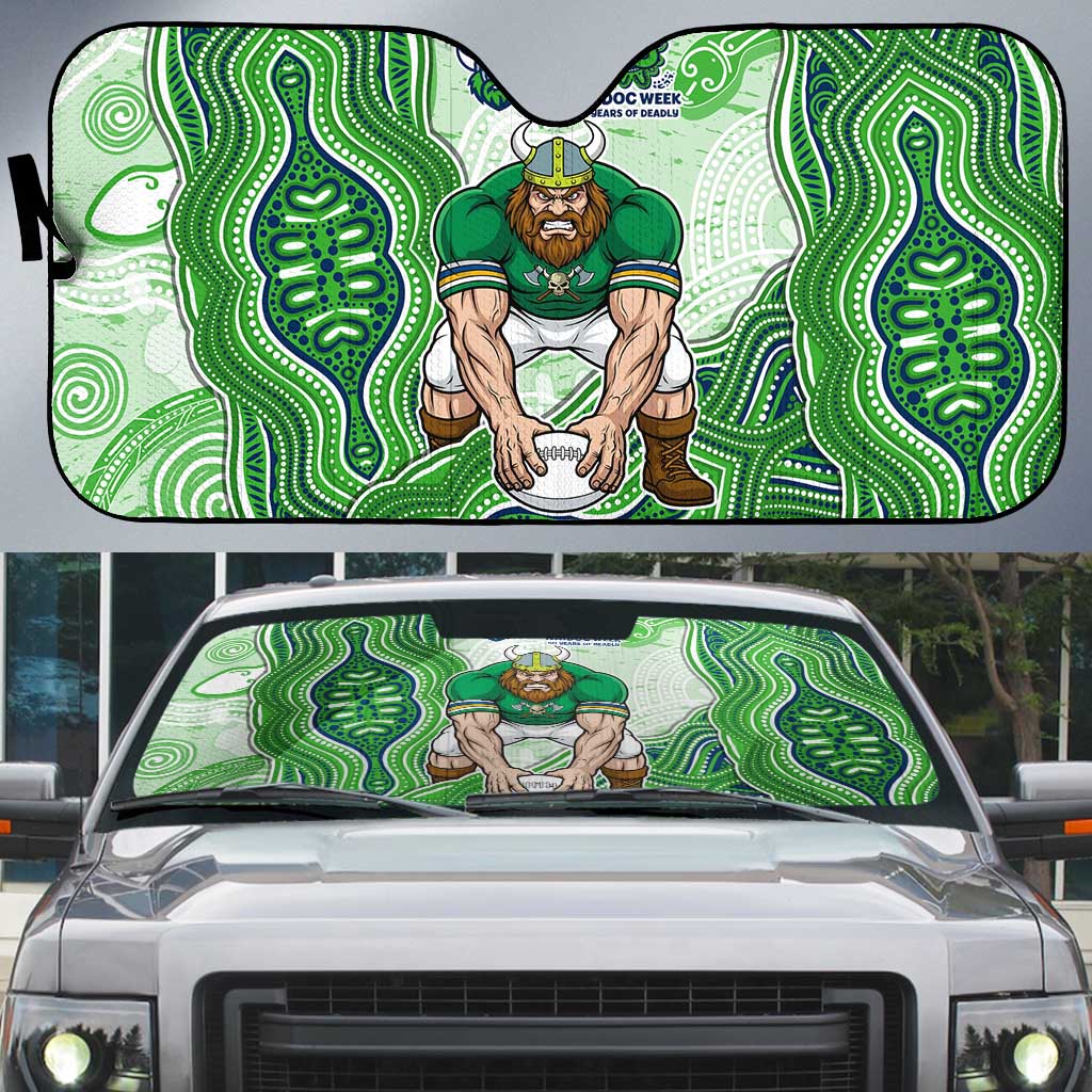 Canberra Raiders NAIDOC Week 2026 Auto Sun Shade First Nations of Australia Aboriginal Mascot Rugby