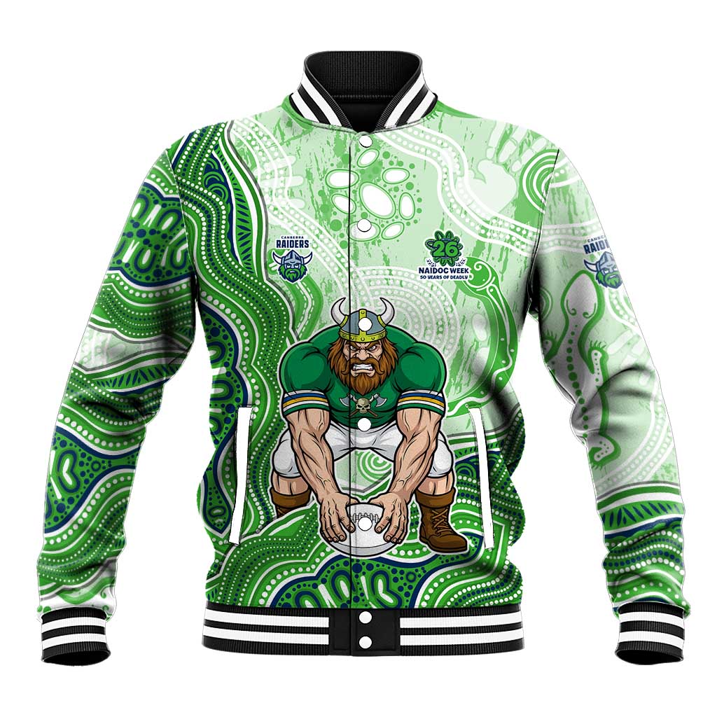 Canberra Raiders NAIDOC Week 2026 Baseball Jacket First Nations of Australia Aboriginal Mascot Rugby
