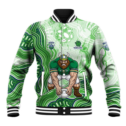 Canberra Raiders NAIDOC Week 2026 Baseball Jacket First Nations of Australia Aboriginal Mascot Rugby