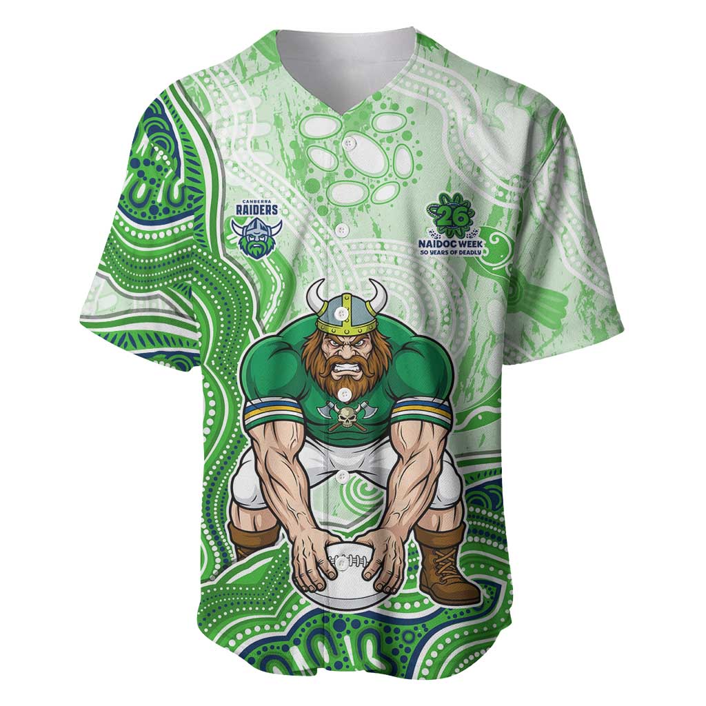 Canberra Raiders NAIDOC Week 2026 Baseball Jersey First Nations of Australia Aboriginal Mascot Rugby