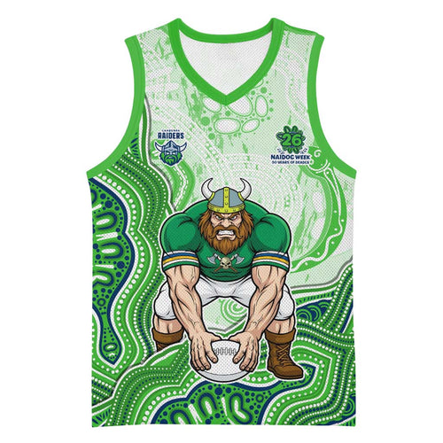 Canberra Raiders NAIDOC Week 2026 Basketball Jersey First Nations of Australia Aboriginal Mascot Rugby