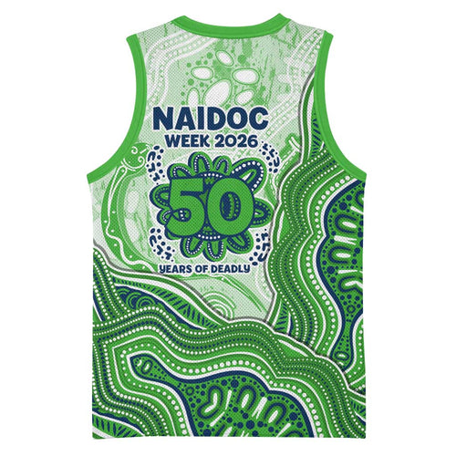 Canberra Raiders NAIDOC Week 2026 Basketball Jersey First Nations of Australia Aboriginal Mascot Rugby
