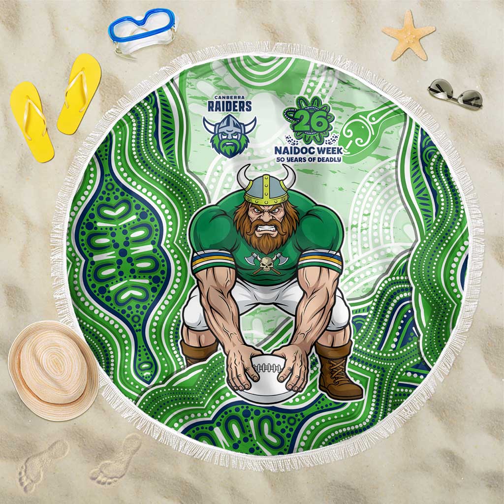 Canberra Raiders NAIDOC Week 2026 Beach Blanket First Nations of Australia Aboriginal Mascot Rugby