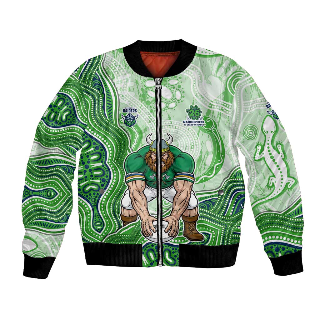 Canberra Raiders NAIDOC Week 2026 Bomber Jacket First Nations of Australia Aboriginal Mascot Rugby
