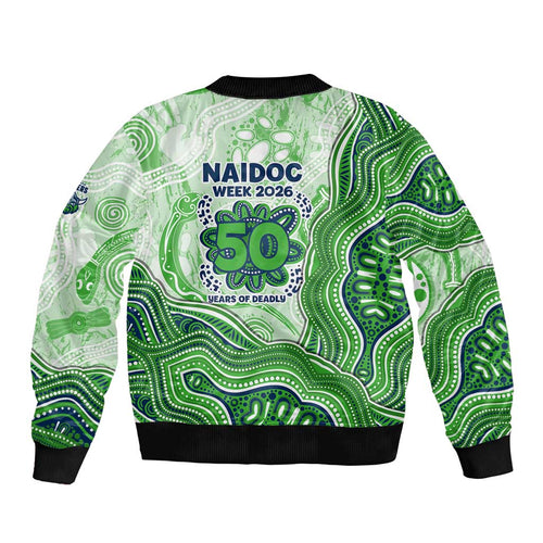 Canberra Raiders NAIDOC Week 2026 Bomber Jacket First Nations of Australia Aboriginal Mascot Rugby