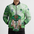 Canberra Raiders NAIDOC Week 2026 Bomber Puffer Jacket First Nations of Australia Aboriginal Mascot Rugby
