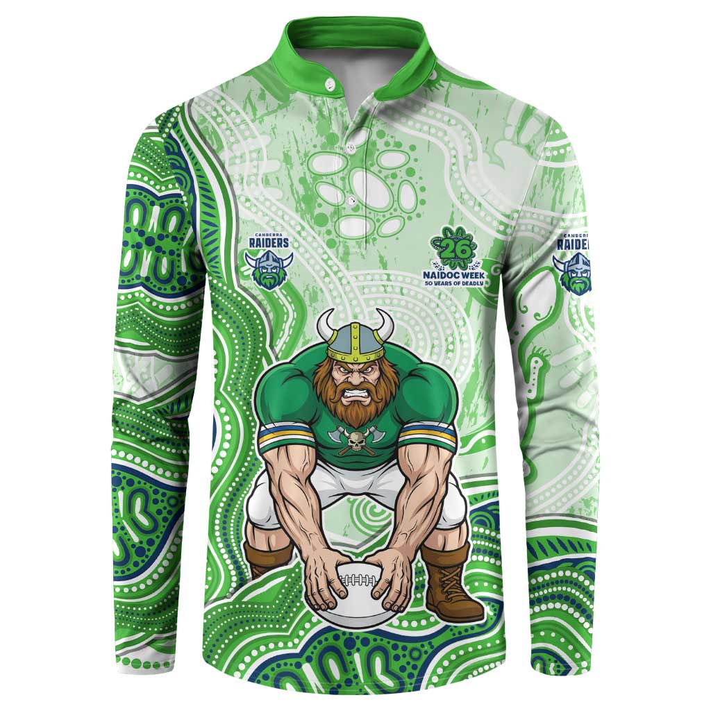 Canberra Raiders NAIDOC Week 2026 Button Sweatshirt First Nations of Australia Aboriginal Mascot Rugby