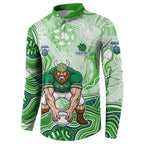 Canberra Raiders NAIDOC Week 2026 Button Sweatshirt First Nations of Australia Aboriginal Mascot Rugby