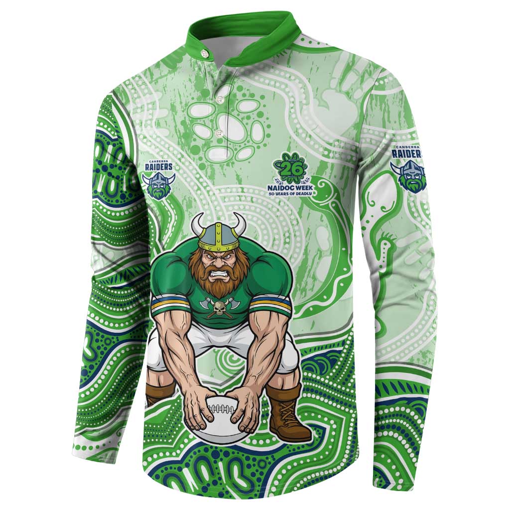 Canberra Raiders NAIDOC Week 2026 Button Sweatshirt First Nations of Australia Aboriginal Mascot Rugby