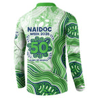 Canberra Raiders NAIDOC Week 2026 Button Sweatshirt First Nations of Australia Aboriginal Mascot Rugby