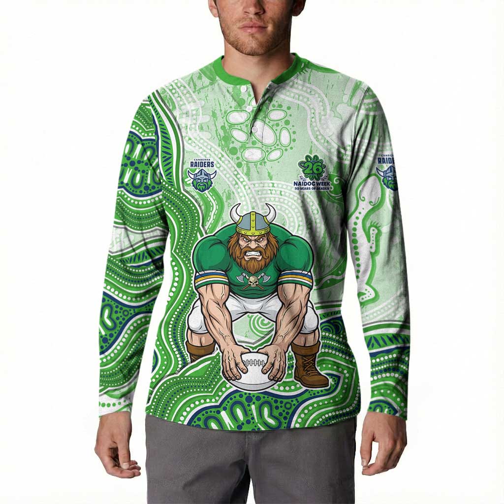 Canberra Raiders NAIDOC Week 2026 Button Sweatshirt First Nations of Australia Aboriginal Mascot Rugby
