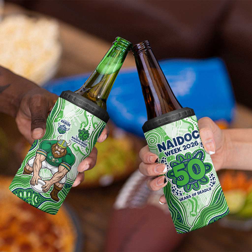 Canberra Raiders NAIDOC Week 2026 4 in 1 Can Cooler Tumbler First Nations of Australia Aboriginal Mascot Rugby