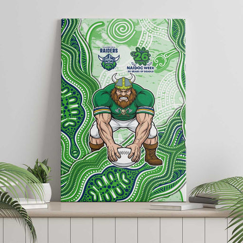 Canberra Raiders NAIDOC Week 2026 Canvas Wall Art First Nations of Australia Aboriginal Mascot Rugby